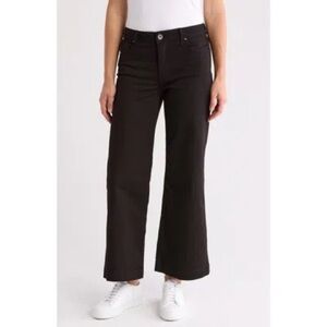 Whetherly  Black Brooklyn Wide-Leg Jeans High Rise Cotton Women’s 32/14